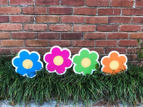 4-color flower garden - Northside Yard Cards