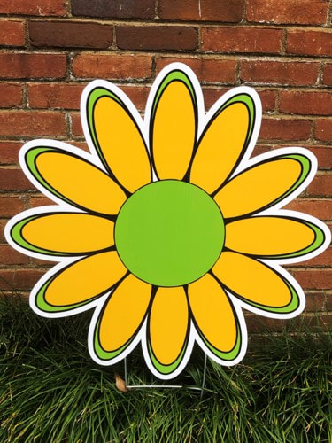 large yellow flower - Northside Yard Cards
