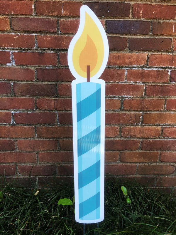 Blue Candle - Northside Yard Cards