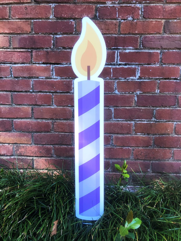 Purple Candle - Northside Yard Cards