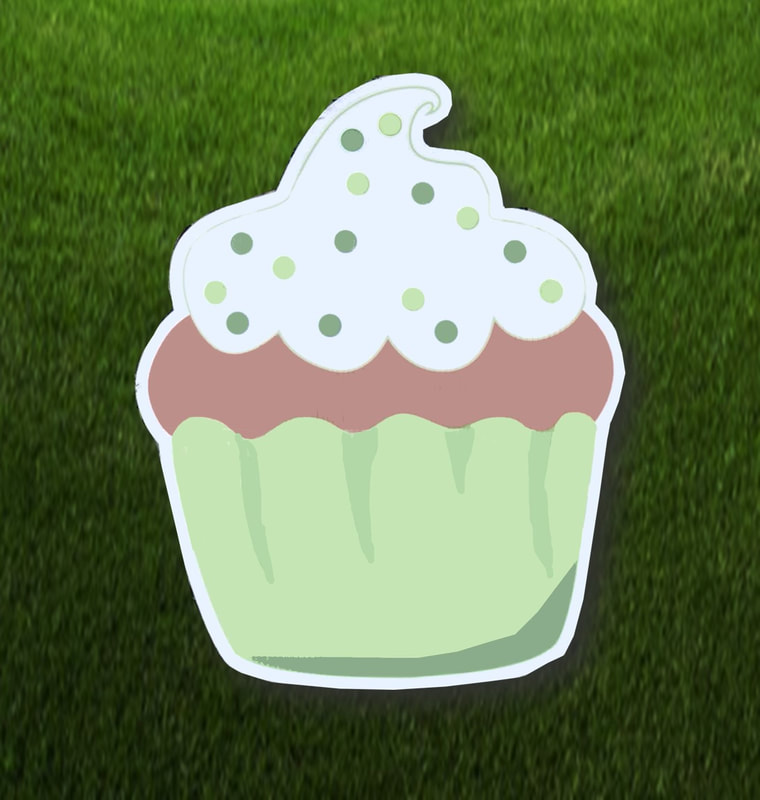 Green Cupcake - Northside Yard Cards