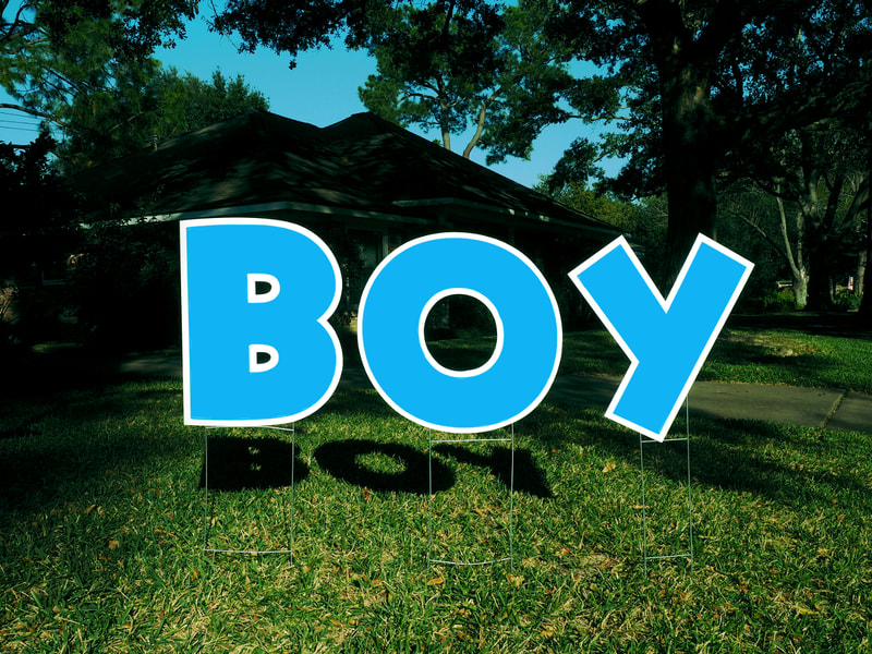 BOY (Letters) - Northside Yard Cards