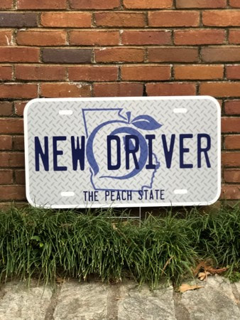 New Driver License Plate - Northside Yard Cards