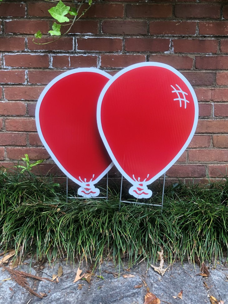 Red balloon - Northside Yard Cards