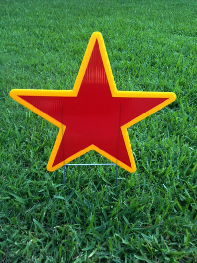 red star - Northside Yard Cards