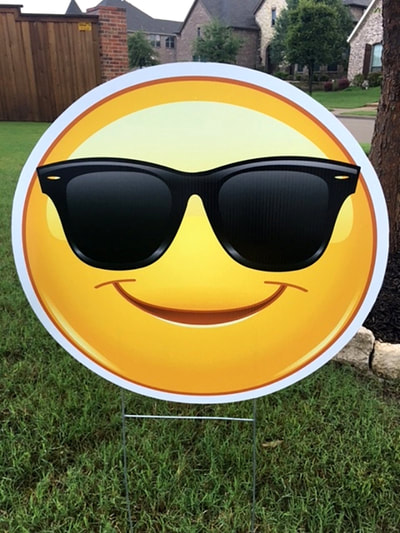 sunglass emoji - Northside Yard Cards