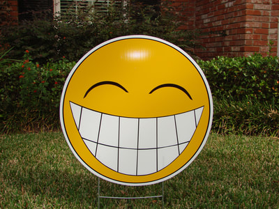 smiley face emoji - Northside Yard Cards
