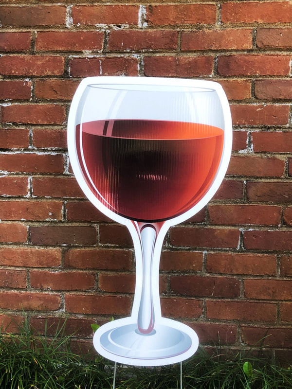 Red Wine Glass - Northside Yard Cards